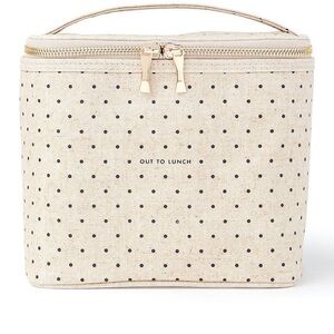 Kate Spade Beige Polka Dot Cosmetic Case